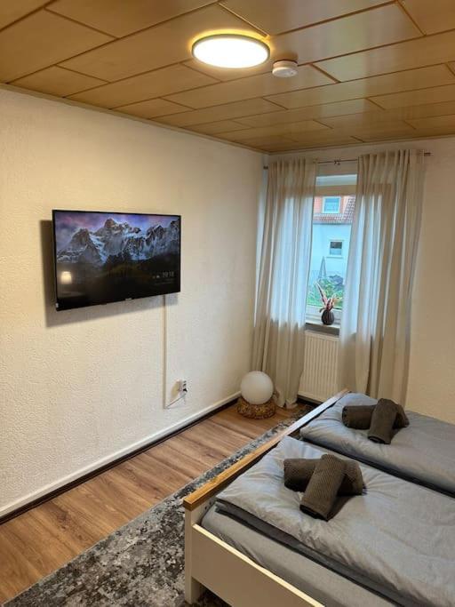 Gemuetliche Wohnung Naehe Alsfeld - Parkplatz Esterno foto